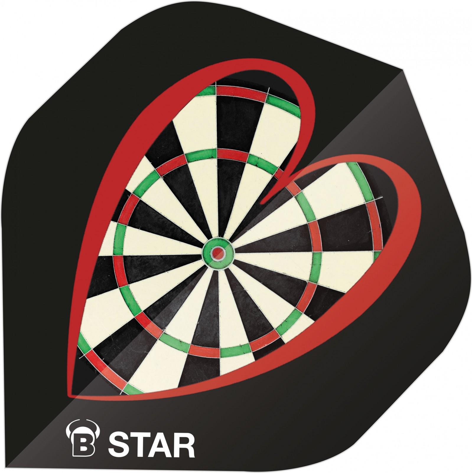 Bulls B-Star - Motiv Dart Heart - Standard | Bulls | FLIGHTS | Krauspe-Dart