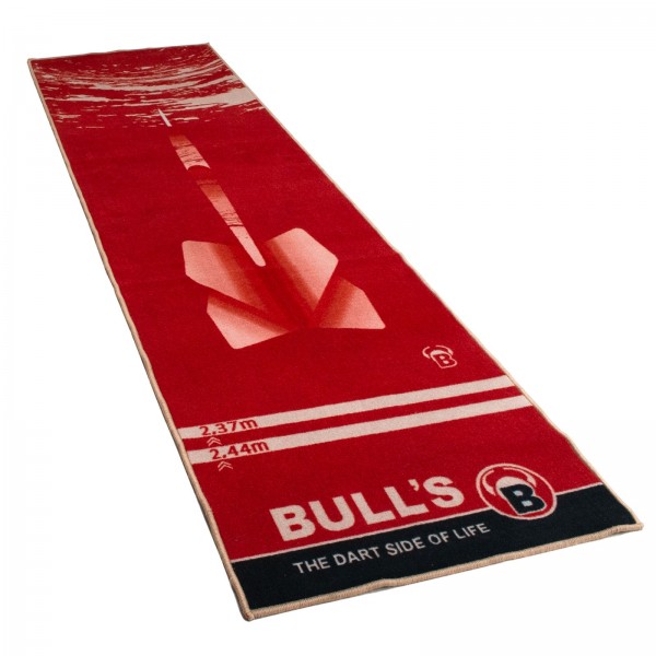Bulls Dartteppich Carpet Mat '180' rot - 280 x 80cm extra dick