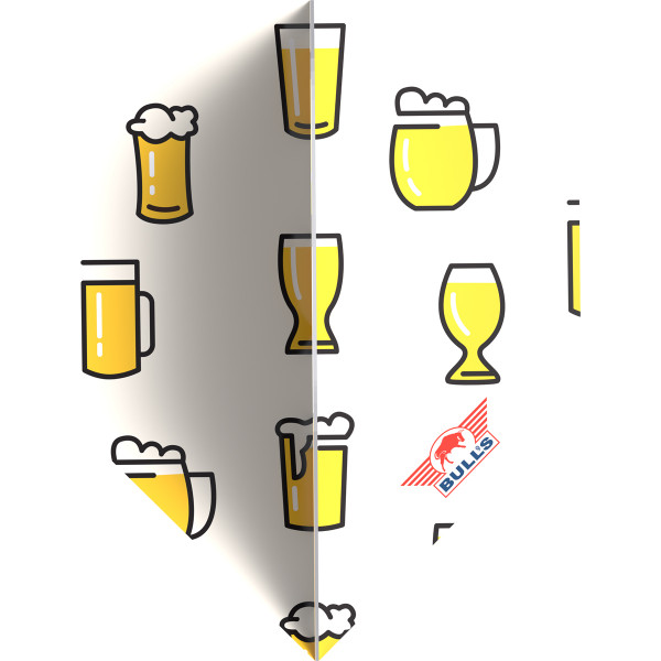Bulls Beer Cartoons - Standard No2