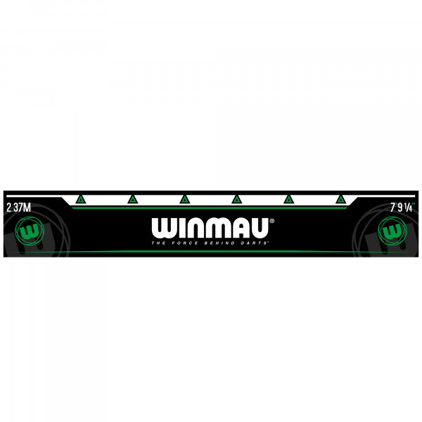 Winmau Abwurflinie / Oche selbstklebend schwarz-grün